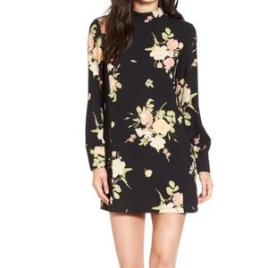 Leith Floral Long Sleeve Mini Dress